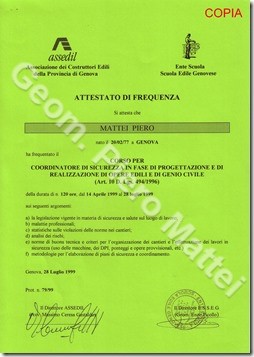 Attestato ASSEDIL - 494